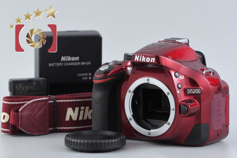 【中古】Nikon ニコン D5200 レッド デジタル一眼レフカメラ
