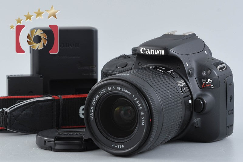 [Used] Canon EOS Kiss X7 EF-S 18-55mm IS STM Lens Kit Black