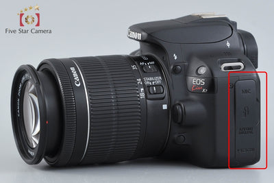 【中古】Canon キヤノン EOS Kiss X7 EF-S 18-55mm IS STM レンズキット ブラック