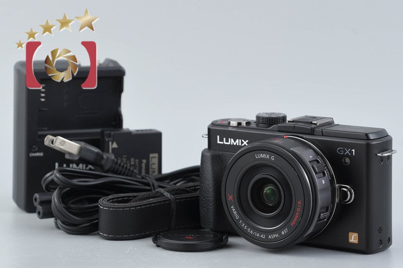 【中古】Panasonic パナソニック LUMIX DMC-GX1 パワーズームキット エスプリブラック シャッター回数僅少