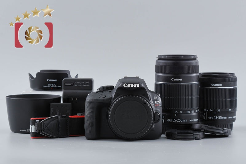 [Used] Canon EOS Kiss X7 Double Zoom Kit Black - Low Shutter Count