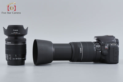 [Used] Canon EOS Kiss X7 Double Zoom Kit Black - Low Shutter Count