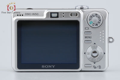 【Used】SONY Cyber-shot DSC-W50 Silver Compact Digital Camera