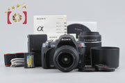 【中古】SONY ソニー α380 DSLR-A380Y ダブルズームレンズキット シャッター回数僅少