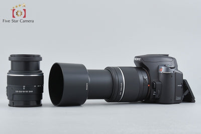 【中古】SONY ソニー α380 DSLR-A380Y ダブルズームレンズキット シャッター回数僅少