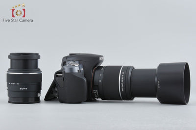 【中古】SONY ソニー α380 DSLR-A380Y ダブルズームレンズキット シャッター回数僅少
