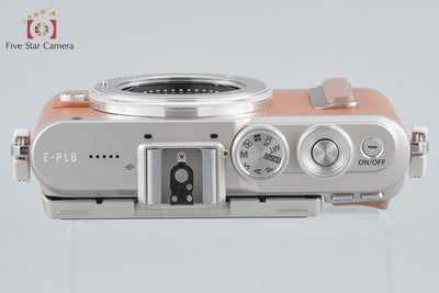 [Used] OLYMPUS Olympus PEN E-PL8 Brown Mirrorless Interchangeable Lens Camera, Low Shutter Count