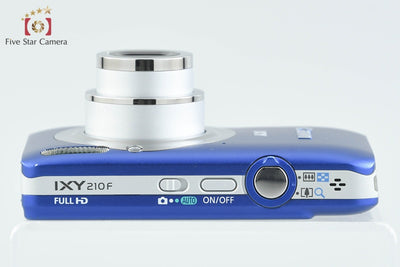 [Used] Canon IXY 210F Blue Compact Digital Camera with Original Box