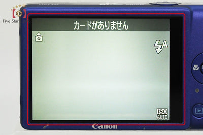 [Used] Canon IXY 210F Blue Compact Digital Camera with Original Box