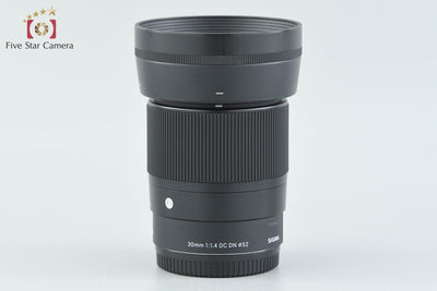 【中古】SIGMA シグマ 30mm f/1.4 DC DN Contemporary ソニーEマウント用 元箱付き