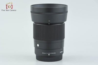 Used SIGMA 30mm f/1.4 DC DN Contemporary for Fujifilm X-mount with original box