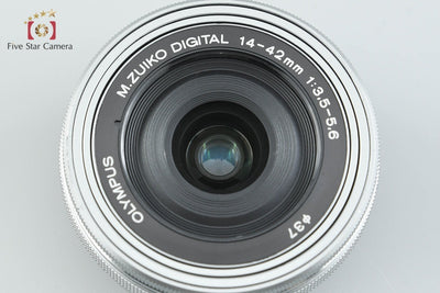 【中古】OLYMPUS オリンパス M.ZUIKO DIGITAL ED 14-42mm f/3.5-5.6 EZ シルバー