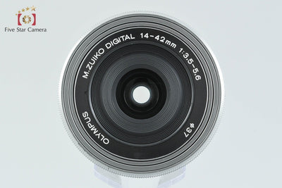 【中古】OLYMPUS オリンパス M.ZUIKO DIGITAL ED 14-42mm f/3.5-5.6 EZ シルバー