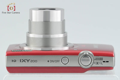 【中古】Canon キヤノン IXY 200 レッド コンパクトデジタルカメラ