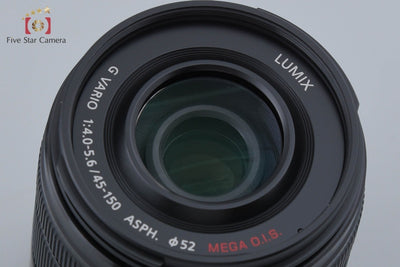 [Used] Panasonic LUMIX G VARIO 45-150mm f/4-5.6 ASPH. MEGA O.I.S. H-FS45150 Black