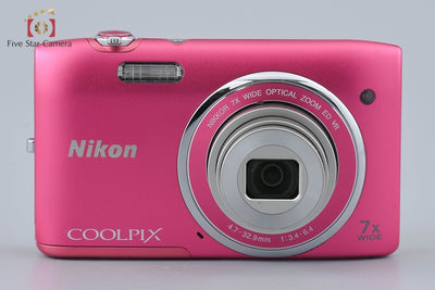 Used Nikon COOLPIX S3500 Strawberry Pink Compact Digital Camera