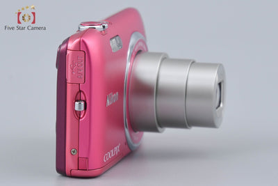 Used Nikon COOLPIX S3500 Strawberry Pink Compact Digital Camera