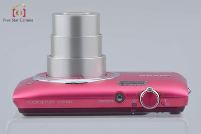 Used Nikon COOLPIX S3500 Strawberry Pink Compact Digital Camera