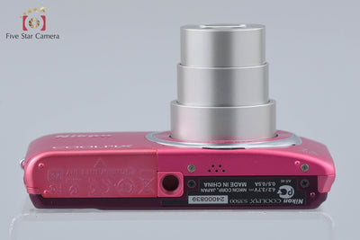 Used Nikon COOLPIX S3500 Strawberry Pink Compact Digital Camera