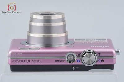 Used] Nikon COOLPIX S570 Pink Compact Digital Camera