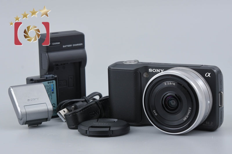 [Used] SONY α NEX-3 Pancake Lens Kit Black