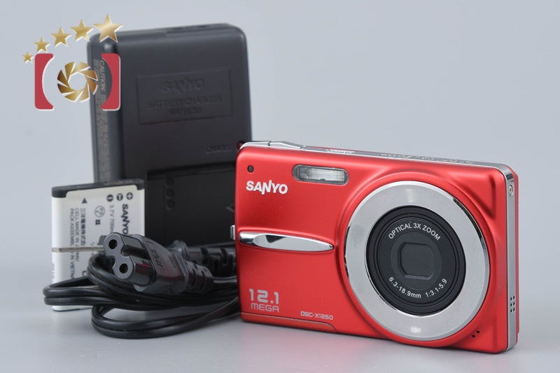 [Used] SANYO DSC-X1260 Red Compact Digital Camera