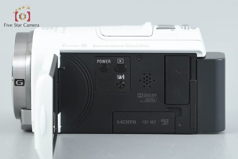 中古】SONY ソニー HANDYCAM HDR-CX535 ホワイト デジタルビデオカメラ