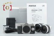 [Used] PENTAX Q10 Double Zoom Lens Kit Silver, Low Shutter Count, With Original Box