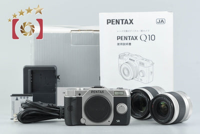 [Used] PENTAX Q10 Double Zoom Lens Kit Silver, Low Shutter Count, With Original Box