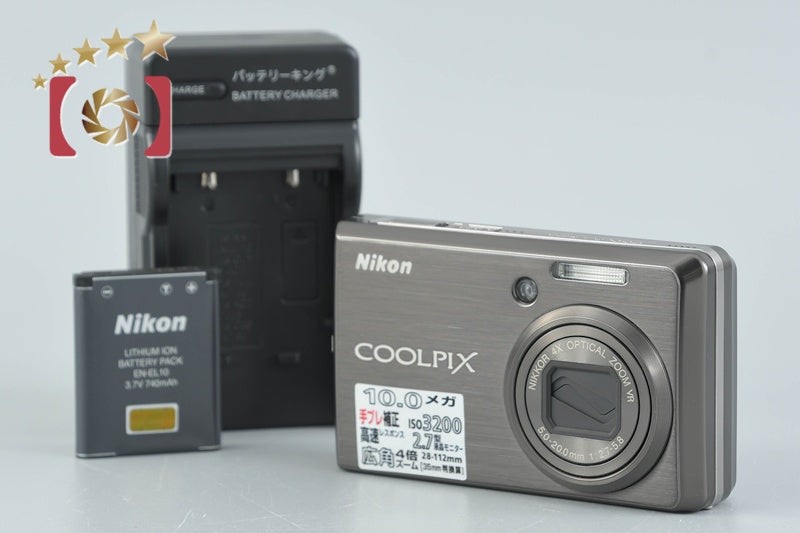 [Used] Nikon Coolpix S600 Urban Black Compact Digital Camera