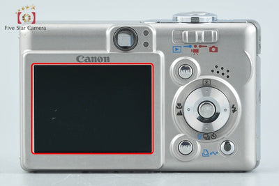 【中古】Canon キヤノン IXY Digital 50 シルバー コンパクトデジタルカメラ 元箱付き