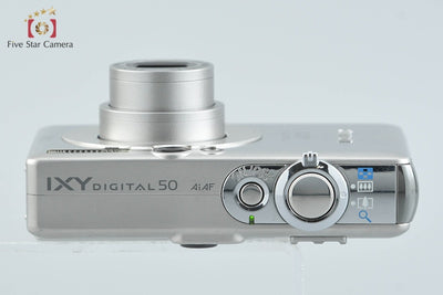 【中古】Canon キヤノン IXY Digital 50 シルバー コンパクトデジタルカメラ 元箱付き
