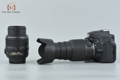 [Used] Nikon D5300 Black + AF-S DX NIKKOR 18-55mm f/3.5-5.6 G VR + AF-S DX NIKKOR 55-200mm f/4-5.6 G ED