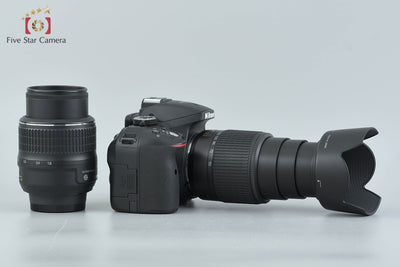 [Used] Nikon D5300 Black + AF-S DX NIKKOR 18-55mm f/3.5-5.6 G VR + AF-S DX NIKKOR 55-200mm f/4-5.6 G ED