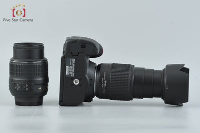 [Used] Nikon D5300 Black + AF-S DX NIKKOR 18-55mm f/3.5-5.6 G VR + AF-S DX NIKKOR 55-200mm f/4-5.6 G ED