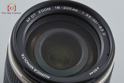[Used] KONICA MINOLTA Konica Minolta AF DT 18-200mm f/3.5-6.3 D