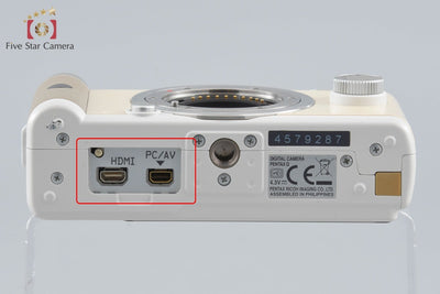 【中古】PENTAX ペンタックス Q ホワイト ミラーレス一眼カメラ シャッター回数僅少