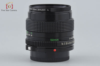 【中古】Canon キヤノン New FD 50mm f/1.4
