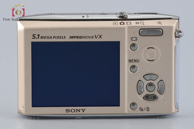 【中古】SONY ソニー Cyber-Shot DSC-T5 ゴールド コンパクトデジタルカメラ 元箱付き