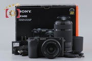 【中古】SONY ソニー α6400 ILCE-6400 ダブルズームレンズキット ブラック シャッター回数僅少 元箱付き
