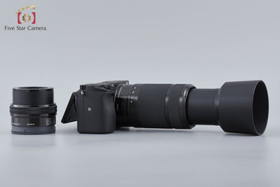 【中古】SONY ソニー α6400 ILCE-6400 ダブルズームレンズキット ブラック シャッター回数僅少 元箱付き