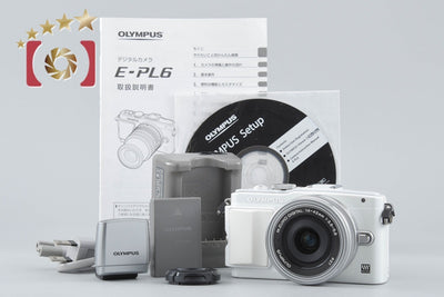 [Used] OLYMPUS Olympus PEN Lite E-PL6 14-42mm EZ Lens Kit White Shutter Count Very Low