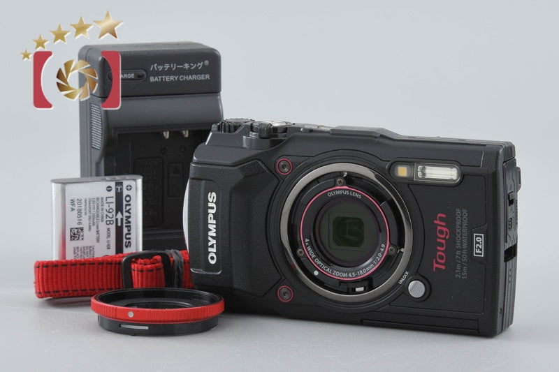 【中古】OLYMPUS オリンパス TOUGH TG-5 ブラック コンパクトデジタルカメラ シャッター回数僅少