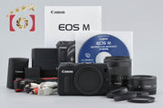 [Used] Canon EOS M Double Lens Kit Black
