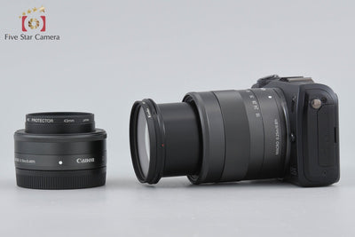 [Used] Canon EOS M Double Lens Kit Black