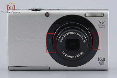 [Used] Canon PowerShot A3400 IS Silver Compact Digital Camera