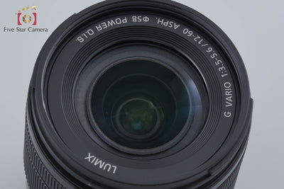【中古】Panasonic パナソニック LUMIX G VARIO 12-60mm f/3.5-5.6 ASPH. POWER. O.I.S. H-FS12060
