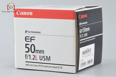 Used Canon EF 50mm f/1.2 L USM with Original Box