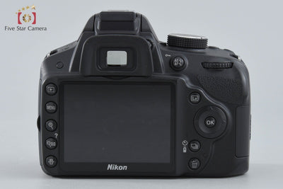 Used: Nikon D3200 18-55 VR Lens Kit Black, Low Shutter Count