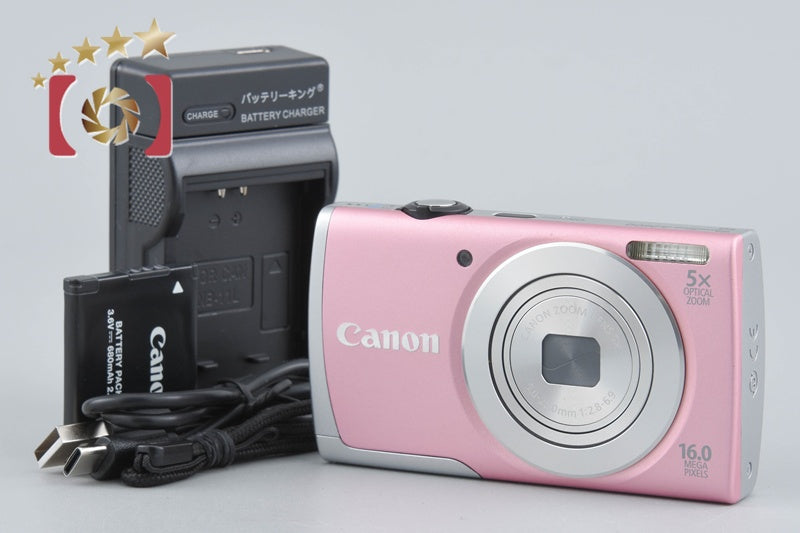 [Used] Canon PowerShot A2600 Pink Compact Digital Camera